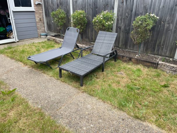 sun loungers for the lovely sunny days